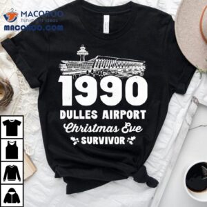 Dulles Airport Christmas Eve Survivor 1990 Vintage Shirt 3 Dulles Airport Christmas Eve Survivor Vintage Tshirt