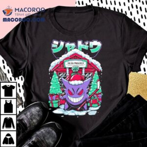Gengar Pokmon Character Christmas And Hockey Tshirt