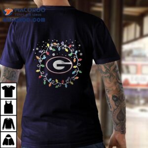 Georgia Bulldogs Blu Ey Tis The Season To Go Dawgs Christmas Tshirt