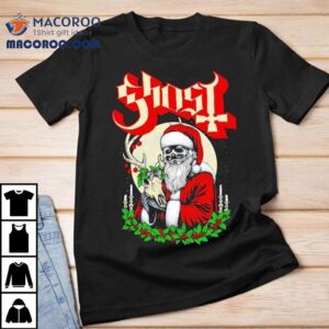 Ghost Father Skull Candle Santa Christmas Tshirt
