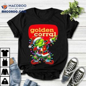 Golden Corral X Grinch Lights Dabbing Christmas Tshirt