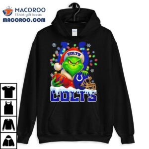 Grinch And Indianapolis Colts Christmas Theme Helme Tshirt