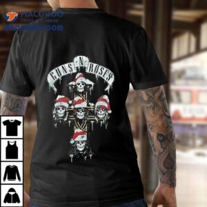 Guns N Roses Holiday Cross Christmas Tshirt