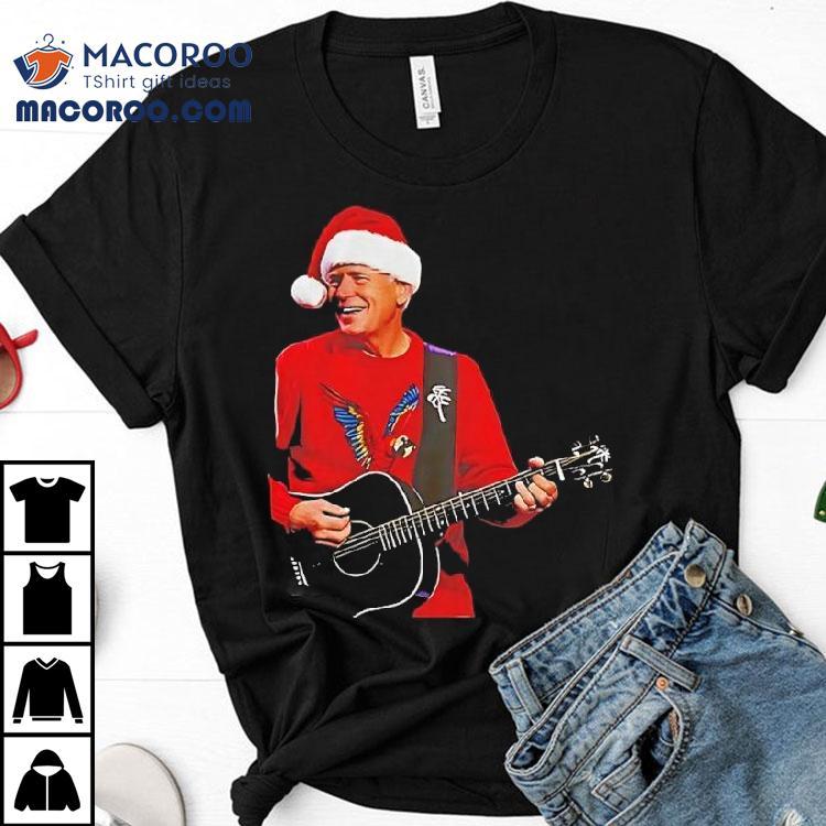 Jimmy Buffett Playing Guitar Merry Christmas Shirt Jimmy Buffett Playing Guitar Merry Christmas Shirt