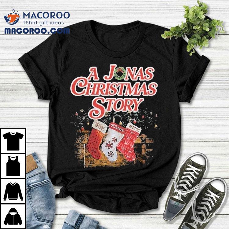 Jonas Brothers A Jonas Christmas Story Joe Kevin Nick Socks Shirt Jonas Brothers A Jonas Christmas Story Joe Kevin Nick Socks Shirt