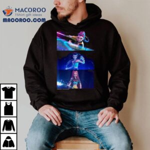 Kpop Demon Hunters Rumi Mira And Zoey Wielding Weapons Tshirt