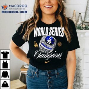 Los Angeles Dodgers Nike World Series Champions Ring Tshirt