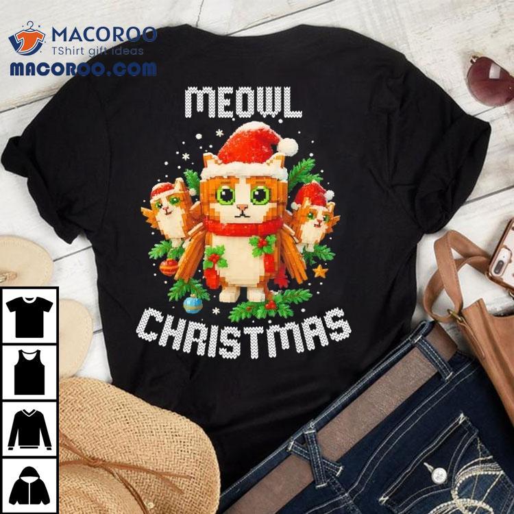 Meowl Christmas Funny Brainrot Meme Shirt Meowl Christmas Funny Brainrot Meme Shirt