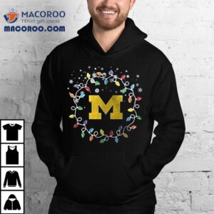 Michigan Wolverines Blu Ey Tis The Season To Go Blue Christmas Tshirt