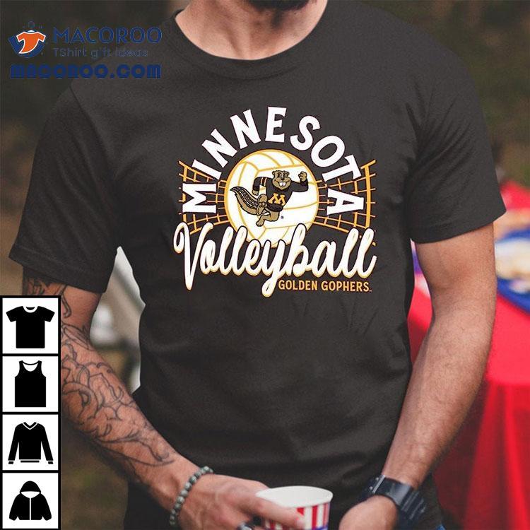 Minnesota Golden Gophers Stack Logo Volleyball Powerblend T-shirt Minnesota Golden Gophers Stack Logo Volleyball Powerblend T-shirt