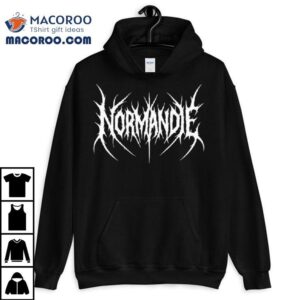 Normandie Black Metal Logo Shirt 3 Normandie Black Metal Logo Tshirt