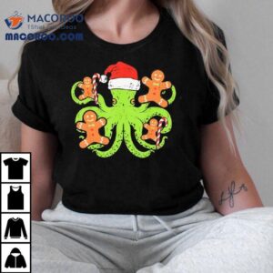 Octopus Christmas Gingerbread Tshirt