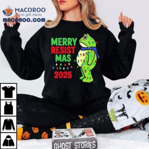 Portland Frog Merry Resistmas Ligh Tshirt