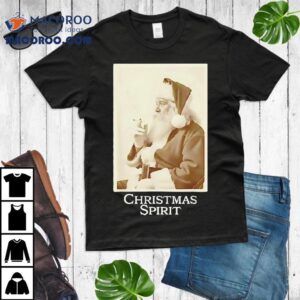 Santa Claus Smoking Merry Christmas Spiri Tshirt