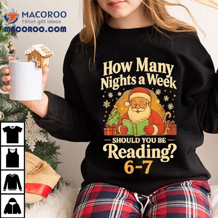 Santa Reading 67 Meme Christmas Teacher Book Lover Shirt Santa Reading 67 Meme Christmas Teacher Book Lover Shirt