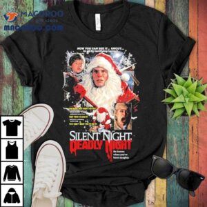 Silent Night Deadly Night Unholy Night Santa Suit Graphic Tshirt