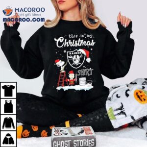 Snoopy And Charlie Brown Nfl Las Vegas Raiders This Is My Christmas Christmas Tshirt