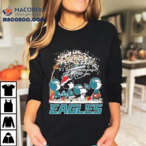 Snoopy The Peanuts Philadelphia Eagles Philly It S The Most Wonderful Time Of The Year Christmas Tshirt