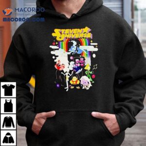 Steven Universe Crystal Gems Characters Rainbow Tshirt