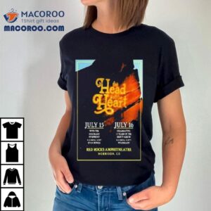 The Head And The Heart July Red Rocks Amphitheatre Tshirt
