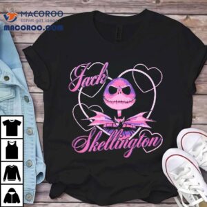 The Nightmare Before Christmas Jack Skellington Hearts Tshirt