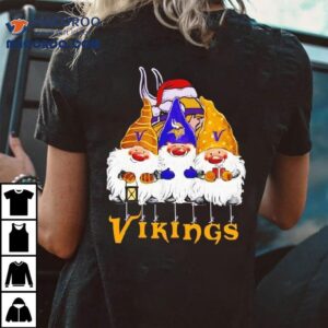 Three Gnomes Christmas Minnesota Vikings Tshirt