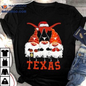 Three Gnomes Christmas Texas Longhorns Tshirt