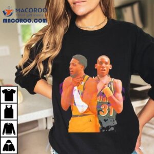 Tyrese Haliburton And Reggie Miller Indiana Pacers Choke Pose Vintage Tshirt