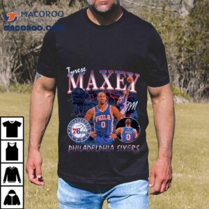 Tyrese Maxey Philadelphia Ers Player Collage Tshirt