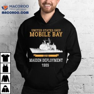 United States Ship Mobile Bay Cg Maiden Deployment Tshirt