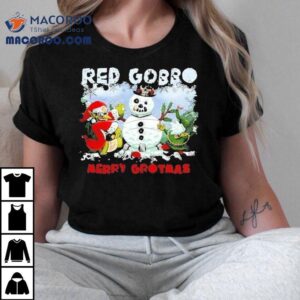 Warhammer Red Gobbo Merry Grotmas Christmas Snowman Tshirt