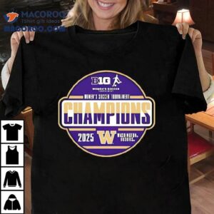 Washington Huskies Big Ten Women S Soccer Tournament Champions Graphic Tshirt