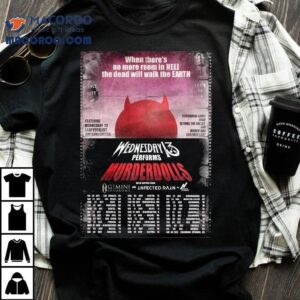 Wednesday Performs Murderdolls Tour Tshirt