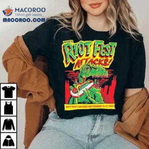 When Riot Fest Attacks Chicago September Dinosaur Tshirt