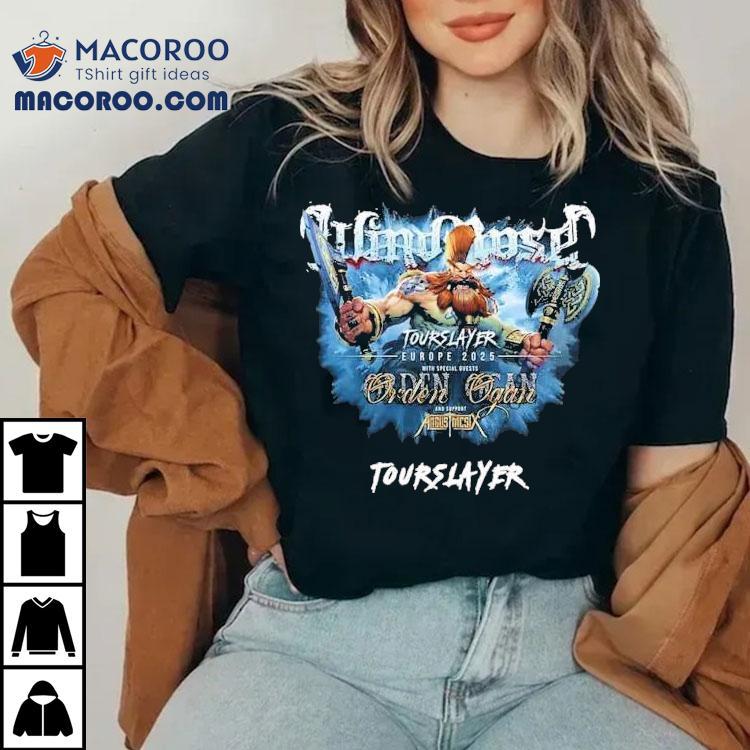 Wind Rose Tourslayer Europe 2025 Tour Dates With Orden Ogan And Angus Mcsix Shirt Wind Rose Tourslayer Europe 2025 Tour Dates With Orden Ogan And Angus Mcsix Shirt