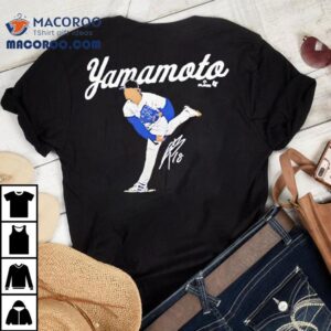 Yoshinobu Los Angeles Dodgers Defending Pitching Signature Tshirt