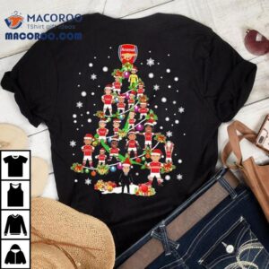 Arsenal Fc Merry Christmas Tree Graphic Shirt