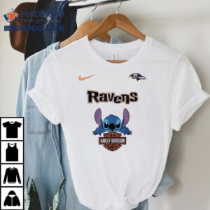 Baltimore Ravens X Stitch Harley Davidson Shirt