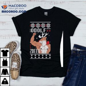Deer Brodolf The Red Nose Gainzdeer Christmas Shirt Deer Brodolf The Red Nose Gainzdeer Christmas Shirt