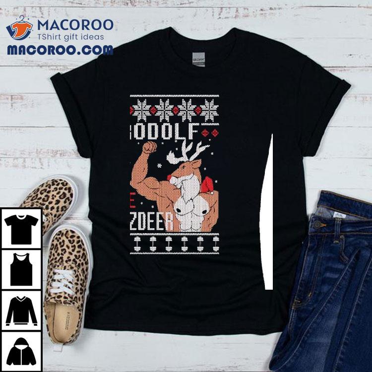 Deer Brodolf The Red Nose Gainzdeer Christmas Shirt Deer Brodolf The Red Nose Gainzdeer Christmas Shirt