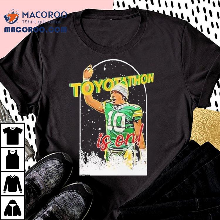 Jordan Love Green Bay Packers Toyotathon Is On Christmas Shirt Jordan Love Green Bay Packers Toyotathon Is On Christmas Shirt