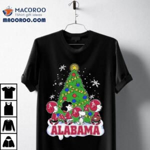 Peanuts Characters X Alabama Crimson Tide Merry Christmas Shirt