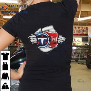 Tennessee Titans Midnight Mascot Team Logo Tshirt