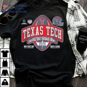 Texas Tech Red Raiders Orange Bowl Cfp Quarter Black Tshirt