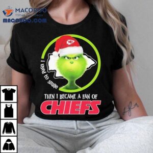 The Grinch I Used To Smile Then I Became A Fan Of Kansas City Chiefs Christmas Shirt The Grinch I Used To Smile Then I Became A Fan Of Kansas City Chiefs Christmas Shirt