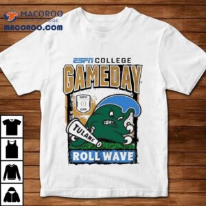 Tulane Green Wave Cfp ’25 2026 Roll Wave Gameday Mascot Shirt