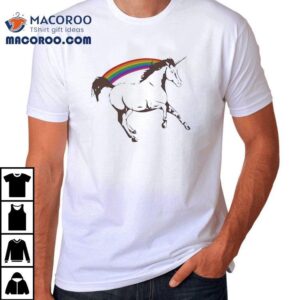 Unicorn With Rainbow Shirt
