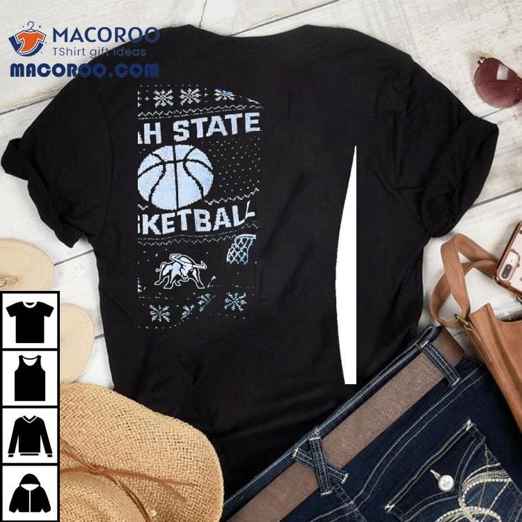 Utah State Aggies Basketball Christmas Shirt Utah State Aggies Basketball Christmas Shirt