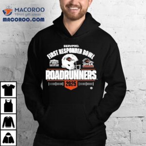 Utsa Helmet Bowl First Responder Bowl 2025 Roadrunners Shirt