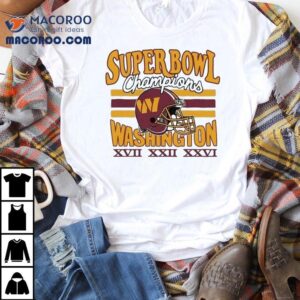 Washington Commanders Three-time Super Bowl Champions Shirt
